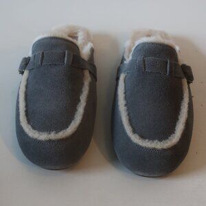 NWOB Womens Daniel Gray Willa Chestnut Tan Suede Mule Slippers 12W *